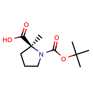 (2S)-1-(tert-Butoxycarbonyl)-2-methyl-2-pyrrolidinecarboxylic acid