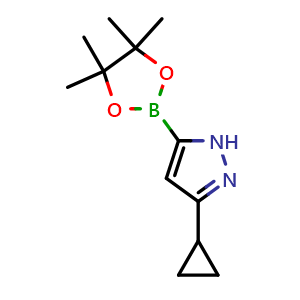3-cyclopropyl-5-(4,4,5,5-tetramethyl-1,3,2-dioxaborolan-2-yl)-1H-pyrazole