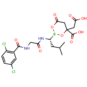 Chemical structure of MLN9708 , CAS 1201902-80-8, AChemBlock F-4808
