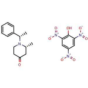 (R)-2-methyl-1-((S)-1-phenylethyl)piperidin-4-one compound with picric acid (1:1)