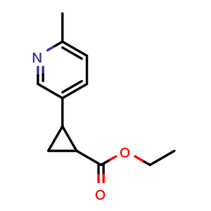 (1RS,2RS)-2-(6-Methylpyridin-3-yl)-cyclopropanecarboxylic acid ethyl ester