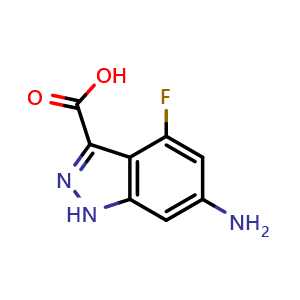 6-Amino-4-fluoro-3-(1H)indazole carboxylic acid