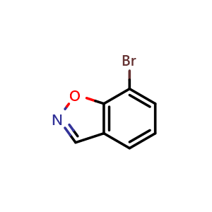 Chemical structure of 7-Bromo-1,2-benzisoxazole , CAS 1260751-81-2, AChemBlock G-5045