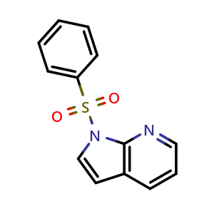 Chemical structure of 1-(Phenylsulfonyl)-7-azaindole , CAS 143141-23-5, AChemBlock G-5293