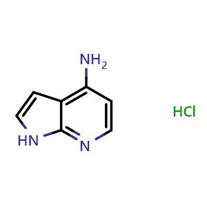 Chemical structure of 4-Amino-7-azaindole hydrochloride , CAS 1134307-94-0, AChemBlock G-5296