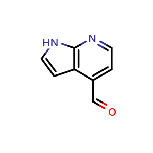 Chemical structure of 7-Azaindole-4-carbaldehyde , CAS 728034-12-6, AChemBlock G-5299