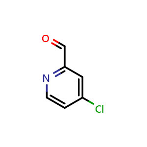 Chemical structure of 4-Chloro-2-pyridinecarbaldehyde , CAS 63071-13-6, AChemBlock G-5341