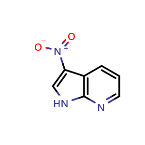 Chemical structure of 3-Nitro-7-azaindole , CAS 23709-47-9, AChemBlock G-5416