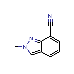 Chemical structure of 7-Cyano-2-methylindazole , CAS 1159511-51-9, AChemBlock G-5431