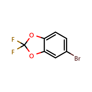 Chemical structure of 5-Bromo-2,2-difluoro-benzo[1,3]dioxole , CAS 33070-32-5, AChemBlock G-5493
