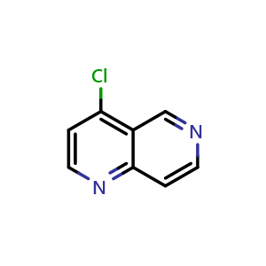 Chemical structure of 4-Chloro-1,6-naphthyridine , CAS 6861-84-3, AChemBlock G-5513