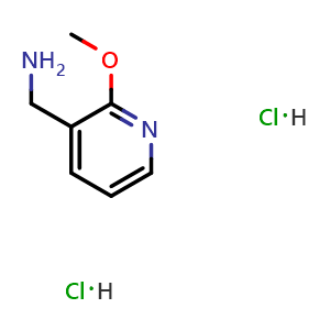 Chemical structure of 3-Aminomethyl-2-methoxypyridine dihydrochloride , CAS 1158447-85-8, AChemBlock G-5571