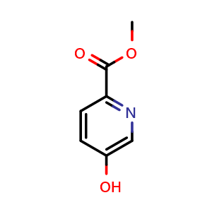 Chemical structure of Methyl 5-hydroxypyridine-2-carboxylate , CAS 30766-12-2, AChemBlock G-5601