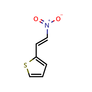 Chemical structure of 2-[(E)-2-Nitrovinyl]thiophene , CAS 874-84-0, AChemBlock G-5617