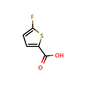 Chemical structure of 5-Fluoro-thiophene-2-carboxylicacid , CAS 4377-58-6, AChemBlock G-5621