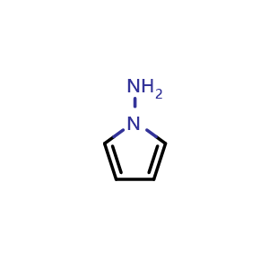 Chemical structure of 1-Aminopyrrole , CAS 765-39-9, AChemBlock G-5643