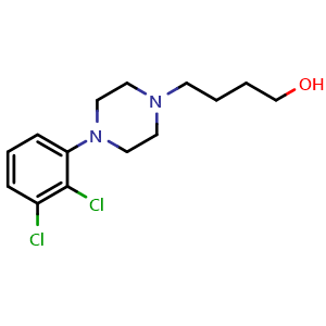 Chemical structure of 4-(2,3-Dichlorophenyl)-1-piperazinebutanol , CAS 870765-38-1, AChemBlock G-5689