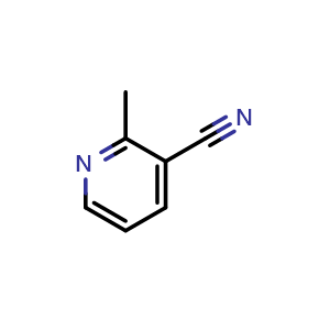 Chemical structure of 3-Cyano-2-methylpyridine , CAS 1721-23-9, AChemBlock G-5742