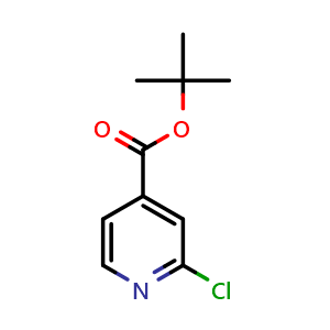 Chemical structure of 2-Chloropyridine-4-carboxylic acid tert-butyl ester , CAS 295349-62-1, AChemBlock G-5763
