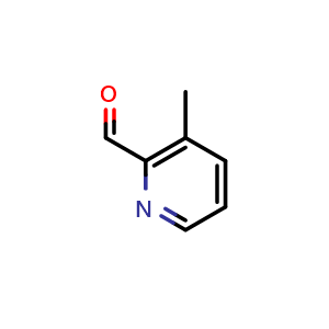 Chemical structure of 3-Methyl-pyridine-2-carbaldehyde , CAS 55589-47-4, AChemBlock G-5812