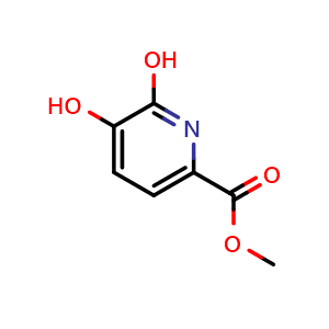 Chemical structure of Methyl 5,6-dihydroxypyridine-2-carboxylate , CAS 1260883-63-3, AChemBlock G-5826