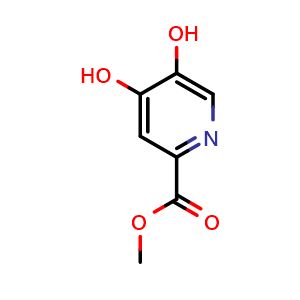 Chemical structure of methyl 4,5-dihydroxypicolinate , CAS 527681-11-4, AChemBlock G-5827