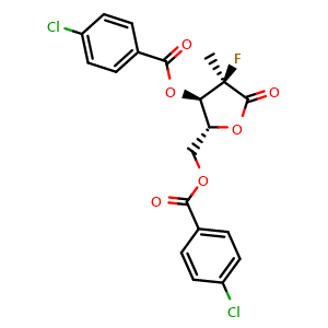 ((2R,3R,4R,5R)-3-((4-chlorobenzoyl)oxy)-4-fluoro-5-hydroxy-4-methyltetrahydrofuran-2-yl)methyl 4-chlorobenzoate
