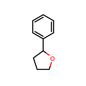 Chemical structure of 2-Phenyltetrahydrofuran , CAS 16133-83-8, AChemBlock G-5955