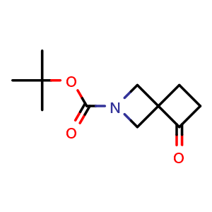 Chemical structure of 2-Boc-5-oxo-2-azaspiro[3.3]heptane , CAS 1251020-88-8, AChemBlock G-6011