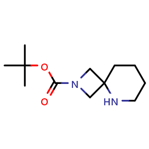 Chemical structure of 2-Boc-2,5-diazaspiro[3.5]nonane , CAS 1246034-93-4, AChemBlock G-6013