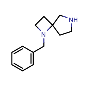 Chemical structure of 1-Benzyl-1,6-diazaspiro[3.4]octane , CAS 1363381-74-1, AChemBlock G-6016