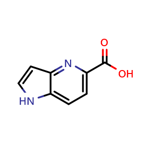 Chemical structure of 4-Azaindole-5-carboxylic acid , CAS 872355-64-1, AChemBlock G-6069