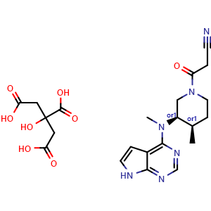 Chemical structure of Racemic Tasocitinib , CAS 1259404-17-5, AChemBlock G-6157