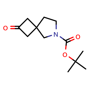 Chemical structure of 6-Boc-2-oxo-6-aza-spiro[3.4]octane , CAS 203661-71-6, AChemBlock G-6176