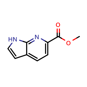 Chemical structure of Methyl 7-azaindole-6-carboxylate , CAS 1256825-86-1, AChemBlock G-6186
