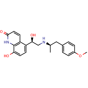 Chemical structure of Carmoterol , CAS 147568-66-9, AChemBlock G-6208
