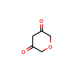 Chemical structure of Pyran-3,5-dione , CAS 61363-56-2, AChemBlock G-6233