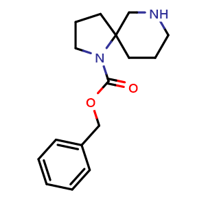 Chemical structure of 1-Cbz-1,7-diaza-spiro[4.5]decane , CAS 1086394-95-7, AChemBlock G-6350