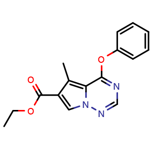 5-Methyl-4-phenoxy-pyrrolo[2,1-f][1,2,4]triazine-6-carboxylic acid ethyl ester