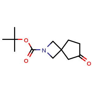 Chemical structure of 2-Boc-6-oxo-2-azaspiro[3.4]octane , CAS 1363382-39-1, AChemBlock G-6470