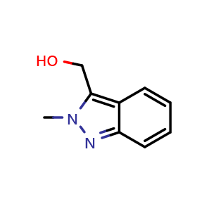Chemical structure of 2-Methyl-2H-indazole-3-methanol , CAS 58536-48-4, AChemBlock G-6558