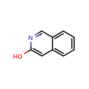 Chemical structure of 3-Hydroxyisoquinoline , CAS 7651-81-2, AChemBlock G-6644