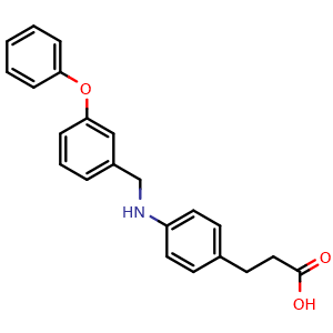 Chemical structure of GW-9508 , CAS 885101-89-3, AChemBlock G-6724