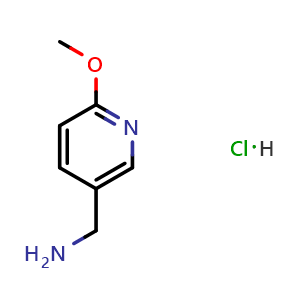 Chemical structure of 5-Aminomethyl-2-methoxypyridine hydrochloride , CAS 857220-13-4, AChemBlock G-6806