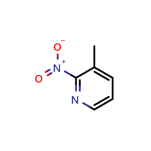 Chemical structure of 3-Methyl-2-nitropyridine , CAS 18368-73-5, AChemBlock G-6919
