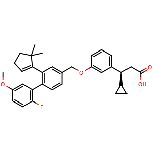 Chemical structure of AM-1638 , CAS 1142214-62-7, AChemBlock G-6977