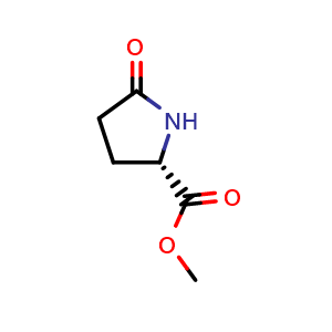 Chemical structure of Methyl L-pyroglutamate , CAS 4931-66-2, AChemBlock G-6978