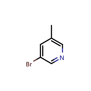 Chemical structure of 3-Bromo-5-methylpyridine , CAS 3430-16-8, AChemBlock G-7029