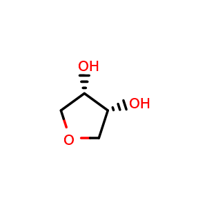 Chemical structure of 1,4-Anhydroerythritol , CAS 4358-64-9, AChemBlock G-7040