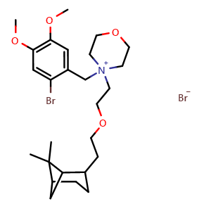 4-(2-bromo-4,5-dimethoxybenzyl)-4-(2-(2-(6,6-dimethylbicyclo[3.1.1]heptan-2-yl)ethoxy)ethyl)morpholin-4-ium bromide